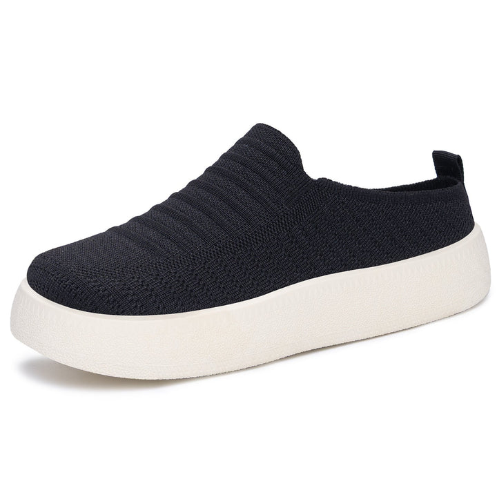 Damen Flexible Slip-On Sneaker mit elastischer Oberflächenstruktur Drune