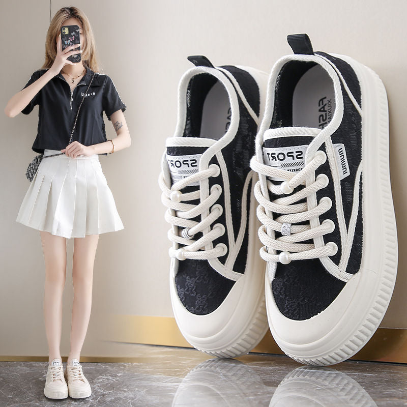 Damen Freizeitsneaker mit eleganter Spitze und rutschfester Sohle Drune