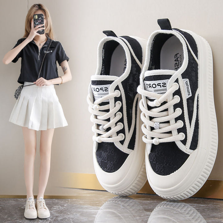Damen Freizeitsneaker mit eleganter Spitze und rutschfester Sohle Drune