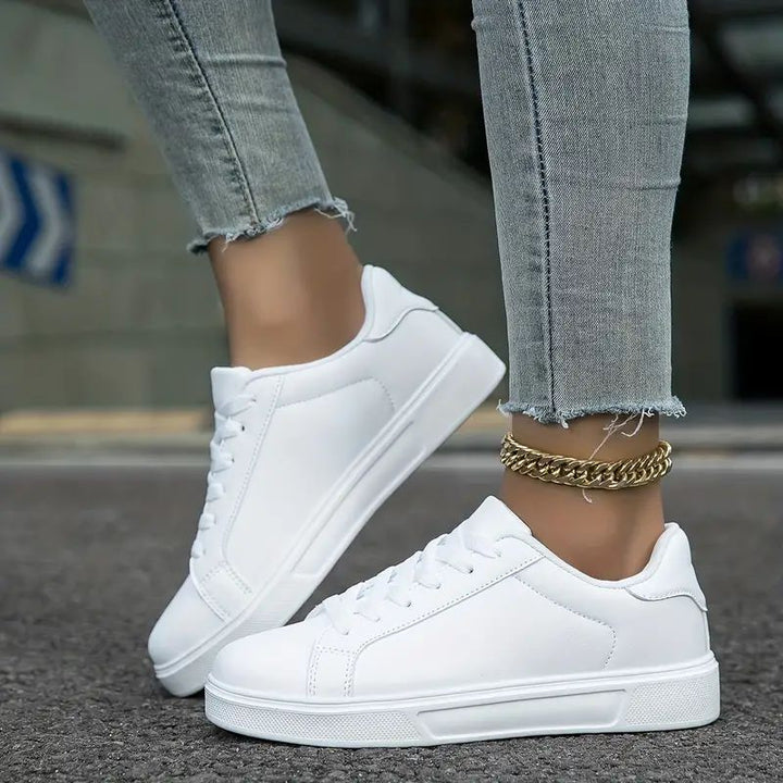 Damen nan minimalistische Sneaker im veganen Lederlook mit gepolsterter Komfortsohle Drune