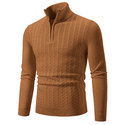 Herren Strickpullover mit Stehkragen Drune