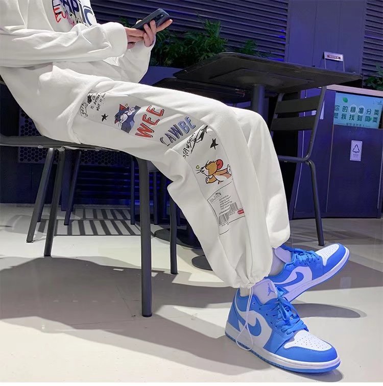 Damen Modische Jogginghose mit kreativem Grafikdruck Drune