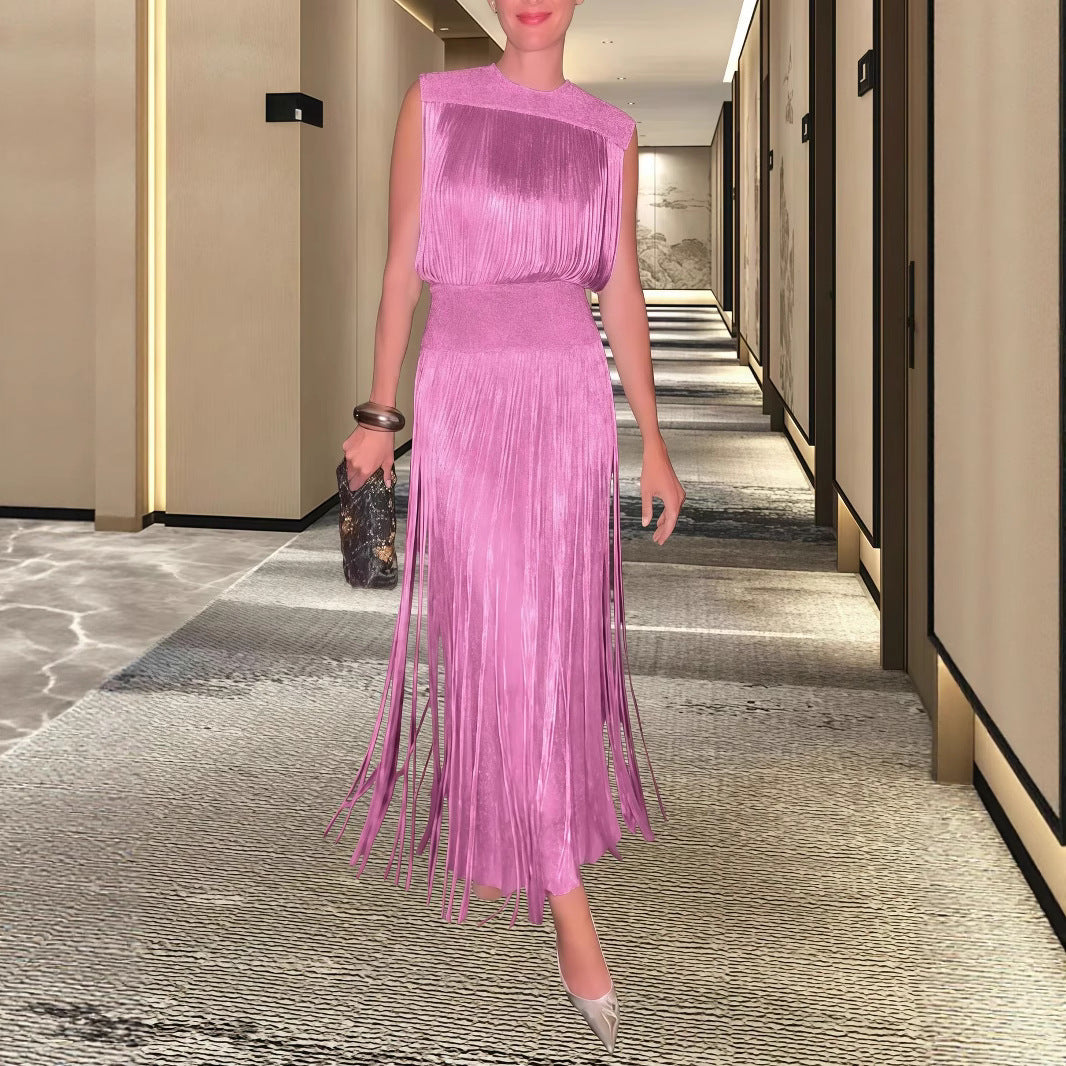 Damen Elegantes Abendkleid mit schwingendem Saum Drune