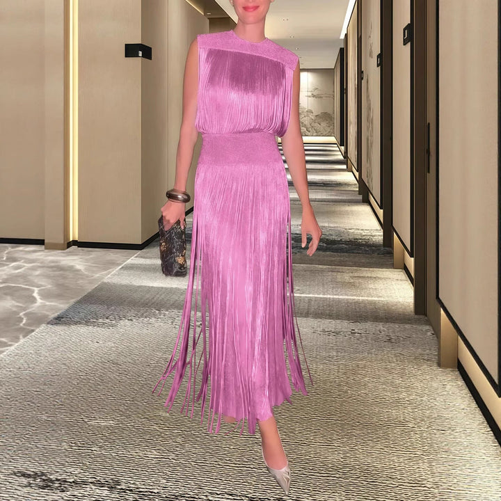 Damen Elegantes Abendkleid mit schwingendem Saum Drune