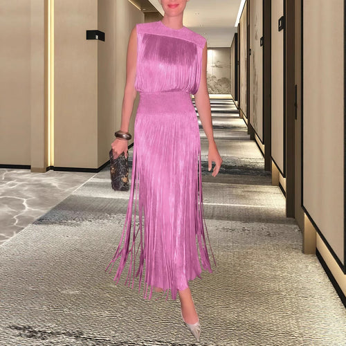 Damen Elegantes Abendkleid mit schwingendem Saum Drune