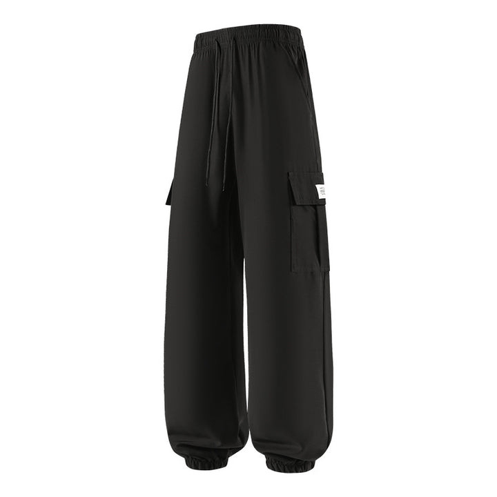 Herren Weite Cargo-Jogginghose mit Tunnelzug, elastischem Bund & Beinbündchen Drune