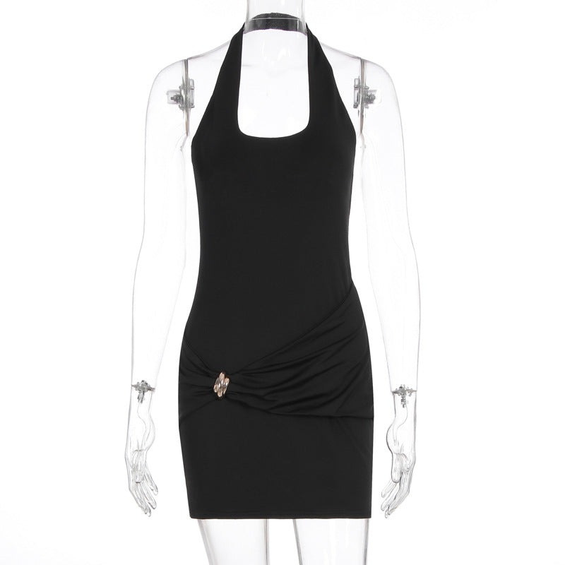 Damen Figurbetontes Kleid mit elegantem Bindedetail Drune