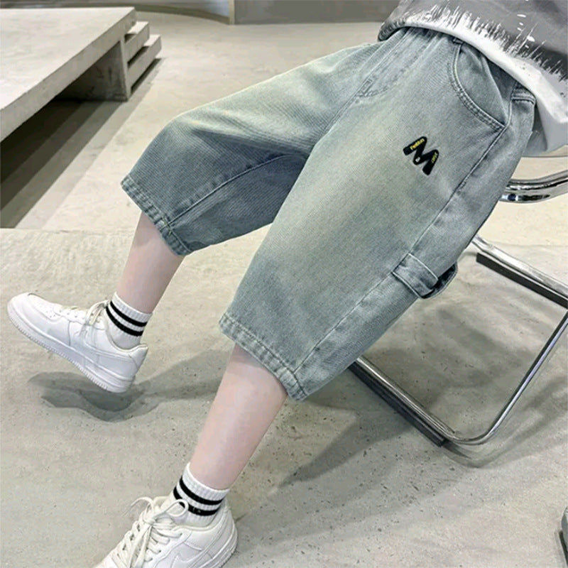 Unisex lässige Jogg-Shorts mit tiefen Taschen und außergewöhnlicher Stickerei Drune