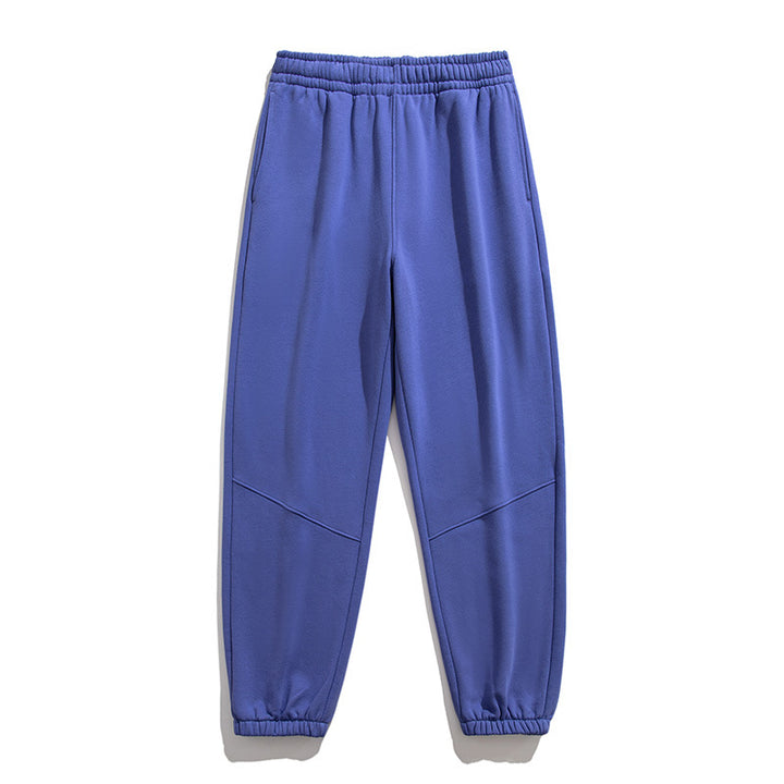 Herren Fleece-Jogginghose mit tapered Schnitt, elastischem Kordelbund & Knie-Paneelen Drune