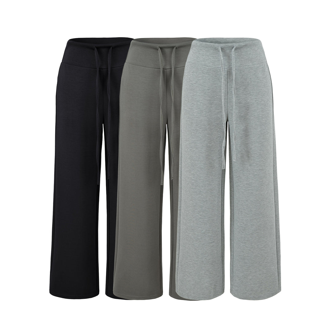 Damen Culotte-Loungehose mit hohem Komfortbund und Tunnelzug Drune