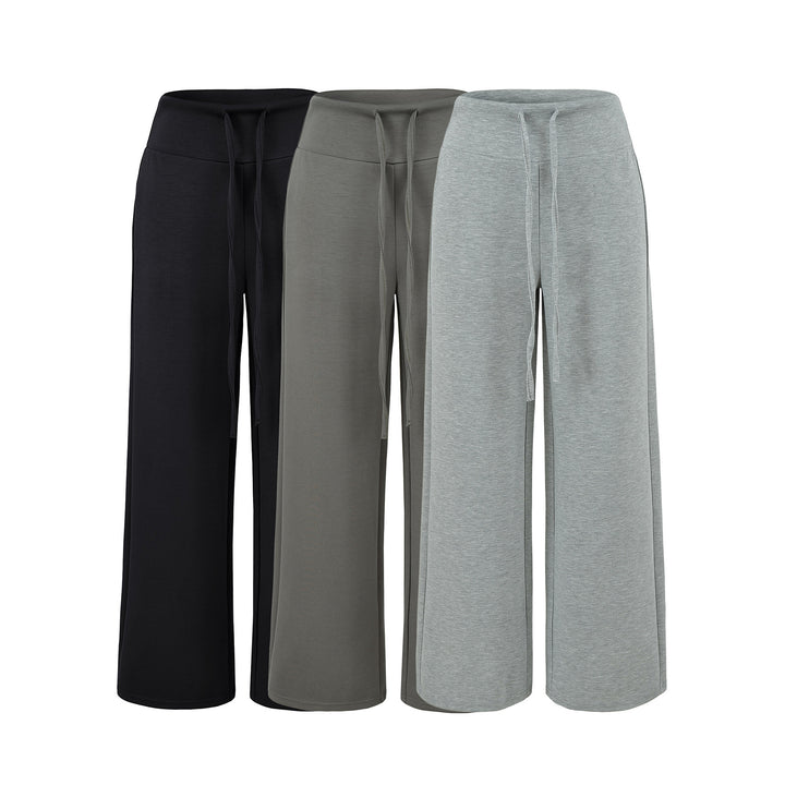 Damen Culotte-Loungehose mit hohem Komfortbund und Tunnelzug Drune