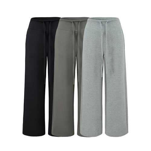 Damen Culotte-Loungehose mit hohem Komfortbund und Tunnelzug Drune