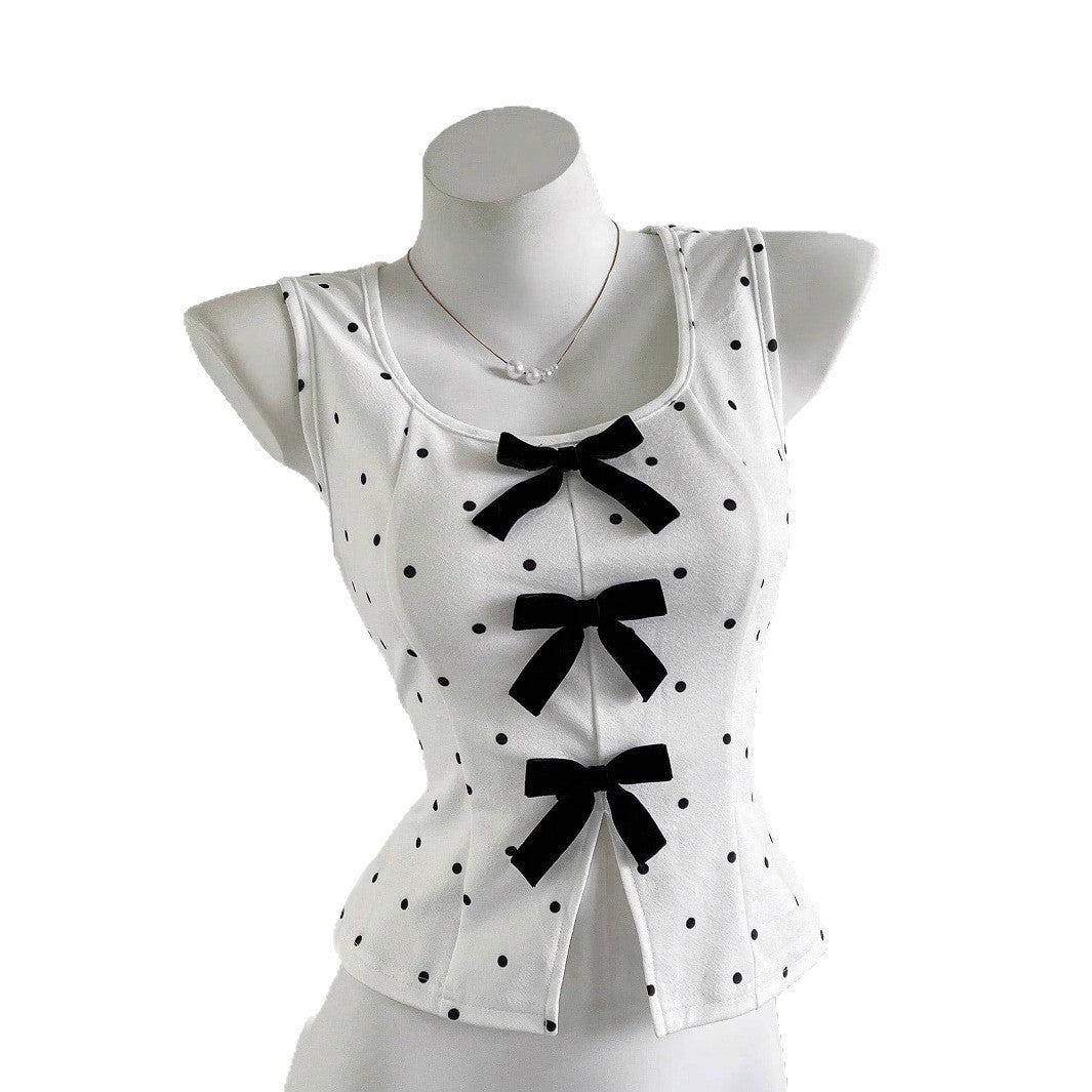 Damen Top mit Rüschendetails und Schleifen Drune