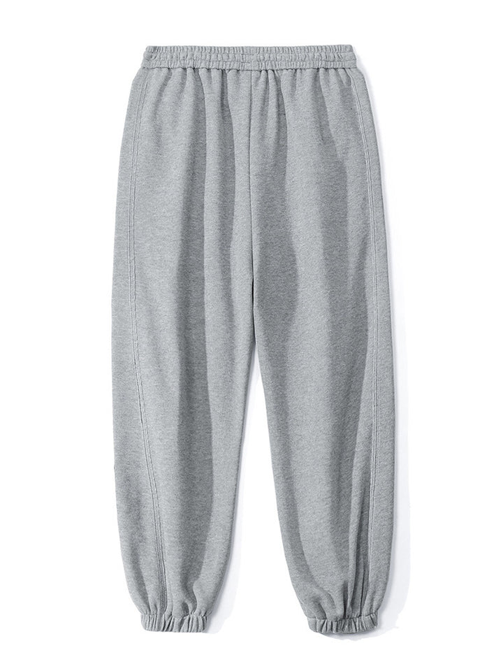 Unisex Relax-Fleece Jogginghose mit elastischem Bund und Bündchen Drune