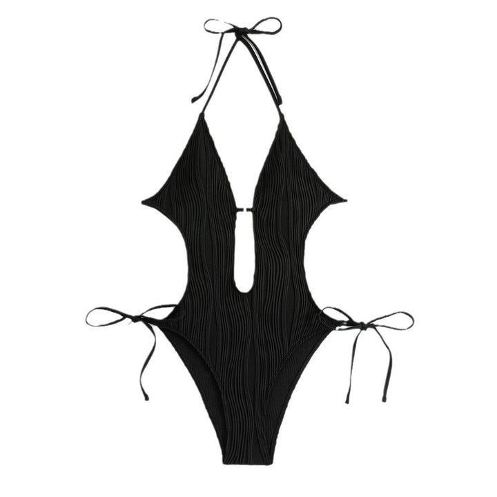 Damen Cut-Out Hochsitz Monokini Drune