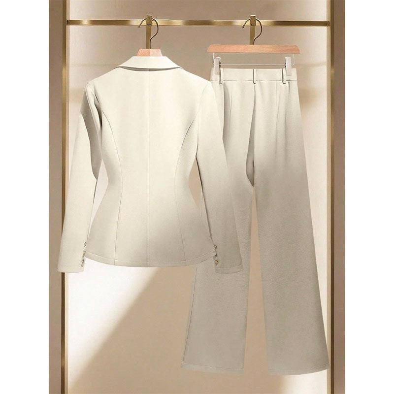 Damen Elegantes Blazer- und Hosen-Set Drune