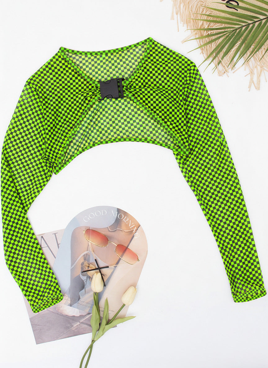 Damen Einteiliger Badeanzug mit innovativen Cut-Outs und längeren Ärmeln Drune