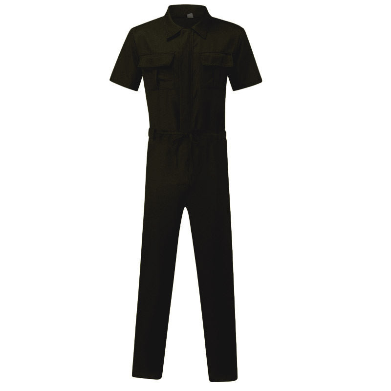 Damen Overall mit praktischen Taschen und elastischem Bund Drune