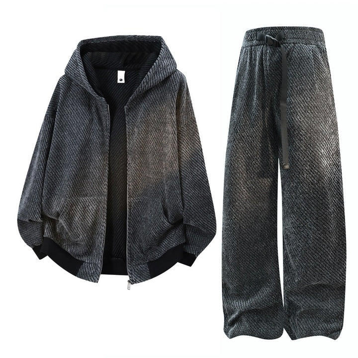 Damen weite Samt-Jogginghose mit elastischem Bund, Tunnelzug und lässiger Culotte-Passform Drune