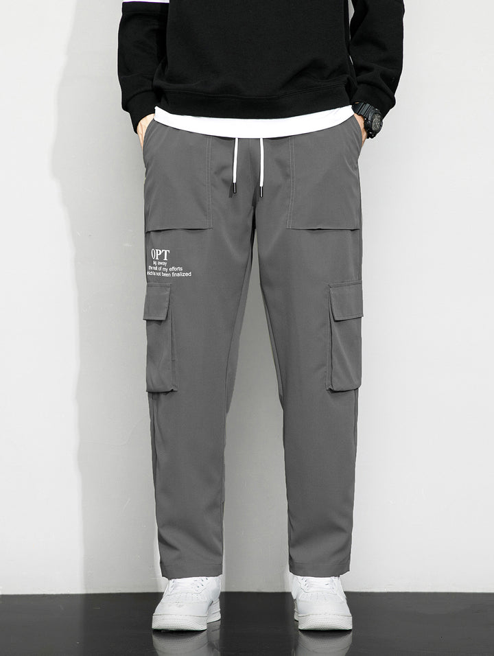 Herren Cargo-Hose mit praktischen Taschen und elastischem Bund Drune