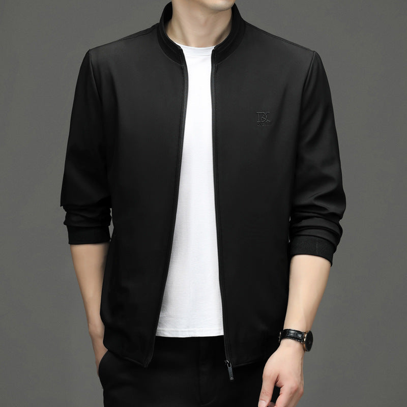 Herren Übergangsjacke mit sportlichem Stehkragen und atmungsaktiven Materialien Drune