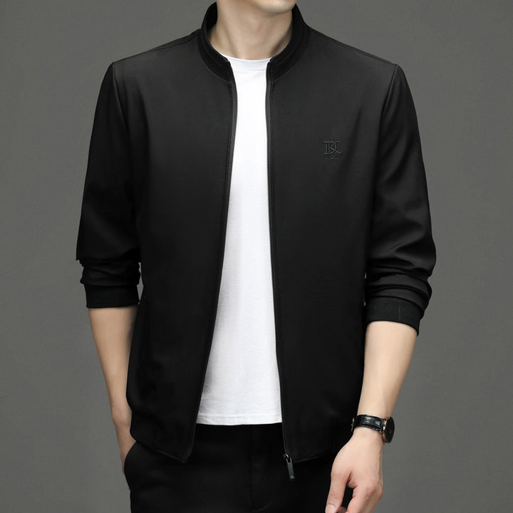 Herren Übergangsjacke mit sportlichem Stehkragen und atmungsaktiven Materialien Drune