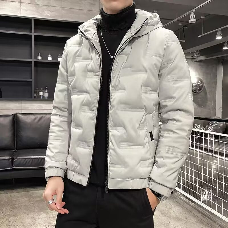 Herren Wattierte Steppjacke mit Kapuze Drune