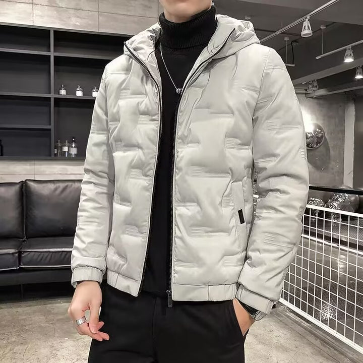 Herren Wattierte Steppjacke mit Kapuze Drune