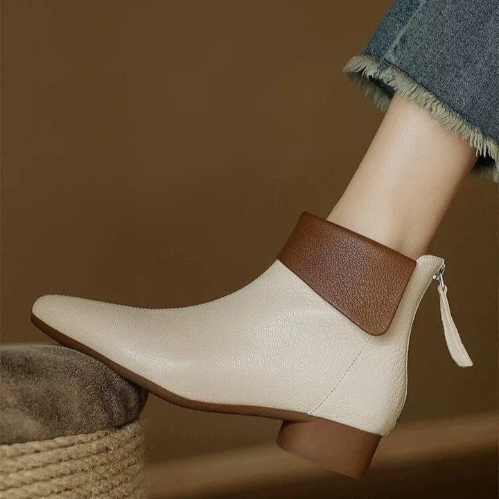 Damen Elegante Stiefeletten mit flexiblem Kragen Drune