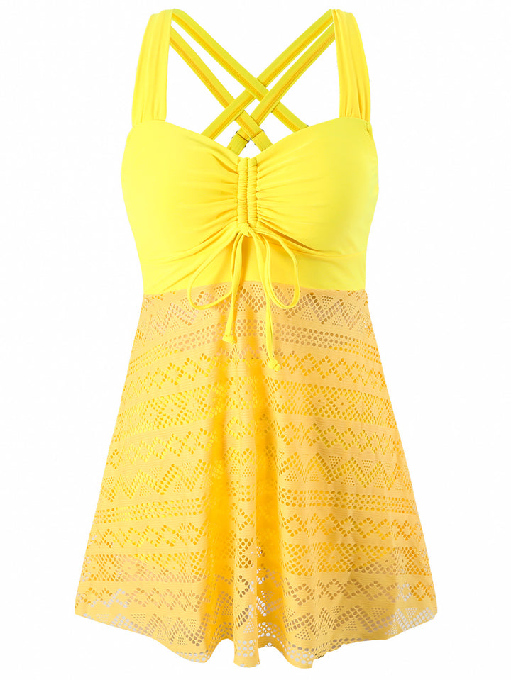Damen Schwimmkleid mit raffinierter Rückenpartie und sehr elastischer Stoffqualität Drune