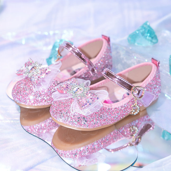 Mädchen Glitzernde Ballerina mit dekorativer Schleifenapplikation Drune