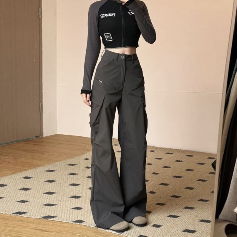 Damen Cargo-Hose mit weitem Schnitt und praktischen Taschen Drune