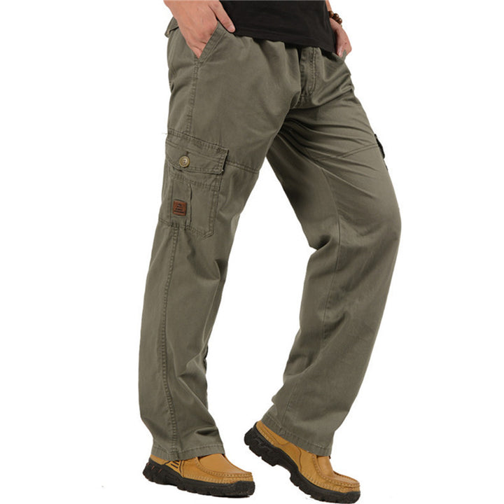 Herren weite Cargo-Bundhose mit Multifachtaschen & entspanntem Baggy‑Schnitt Drune