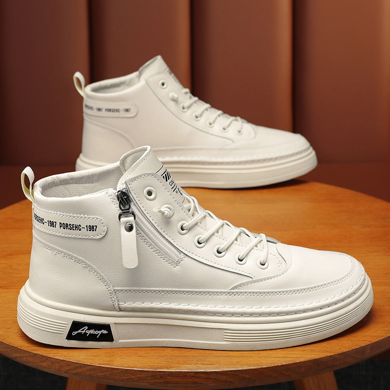 Herren Hochwertige Leder Sneakers Drune