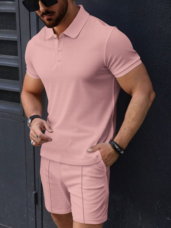 Herren Poloshirt und Shorts Set Drune