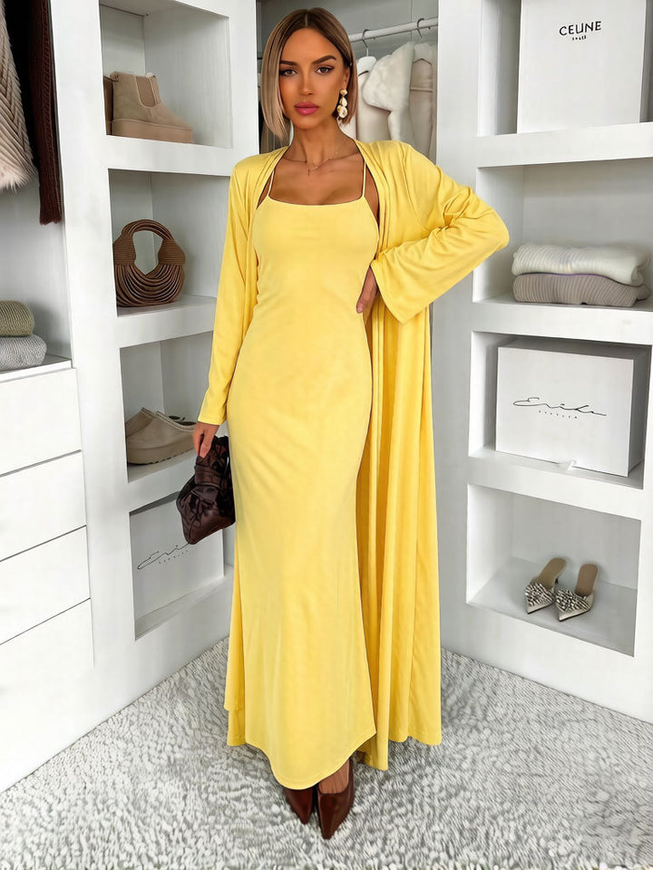 Damen Langes Maxikleid mit umschmeichelndem Schnitt Drune