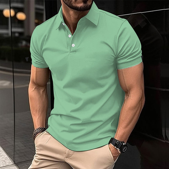 Herren Sport Poloshirt aus atmungsaktivem Material mit klassischem Schnitt Drune