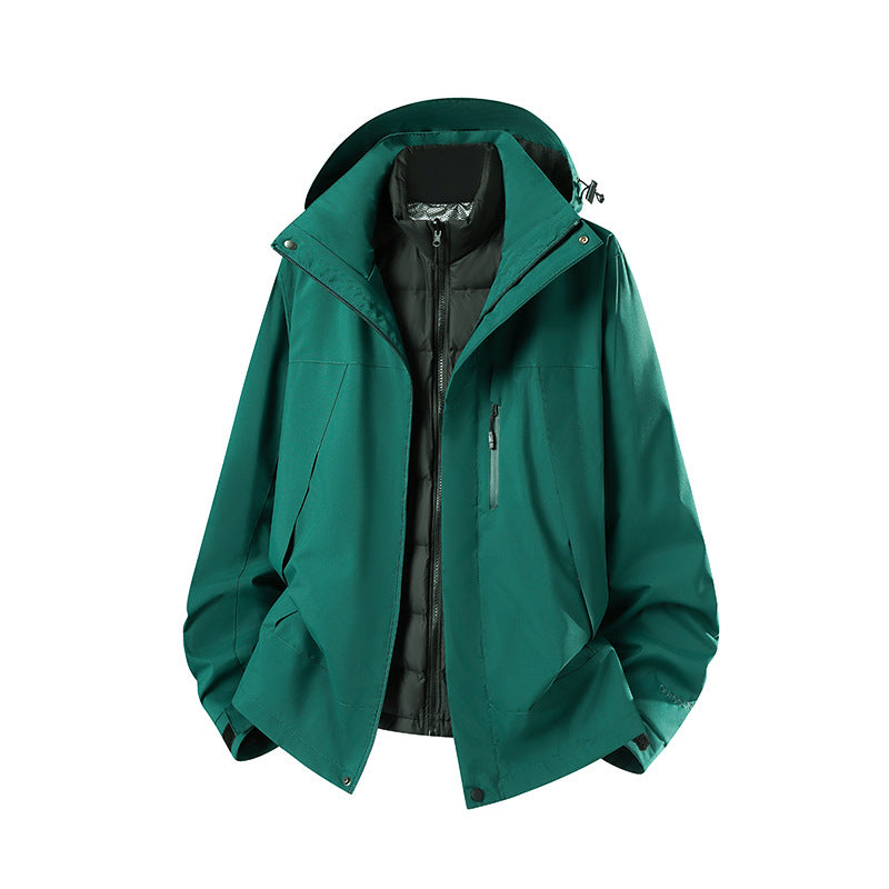 Damen Zweiteilige Softshell-Parka mit herausnehmbarer Steppinnenjacke Drune