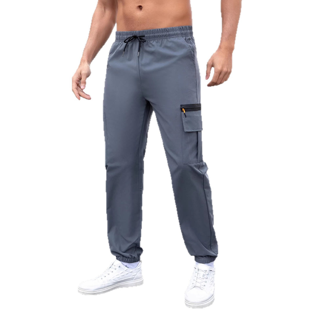 Herren Tech-Cargo-Jogginghose mit elastischem Tunnelzug, Reißverschluss‑Beintasche & eng anliegendem Fußbündchen Drune