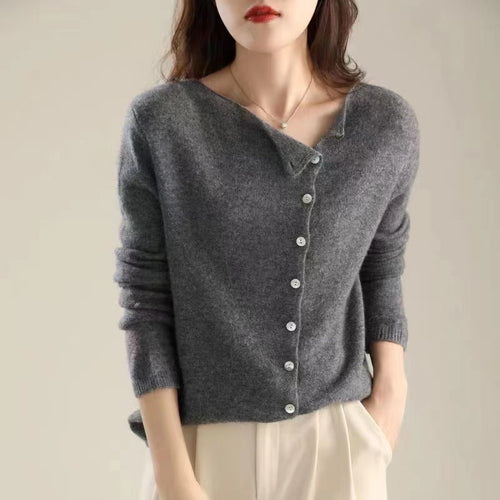 Drune | Klassischer Langarmpullover mit Knöpfen