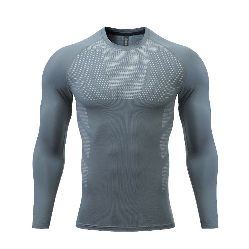 Herren Kompressions-Langarm-Sportshirt Drune