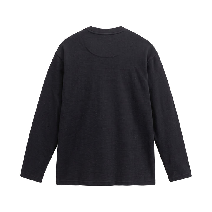 Damen Feinstrick‑Sweatshirt mit Strukturstrick, Rundhalsausschnitt und weiter Passform Drune