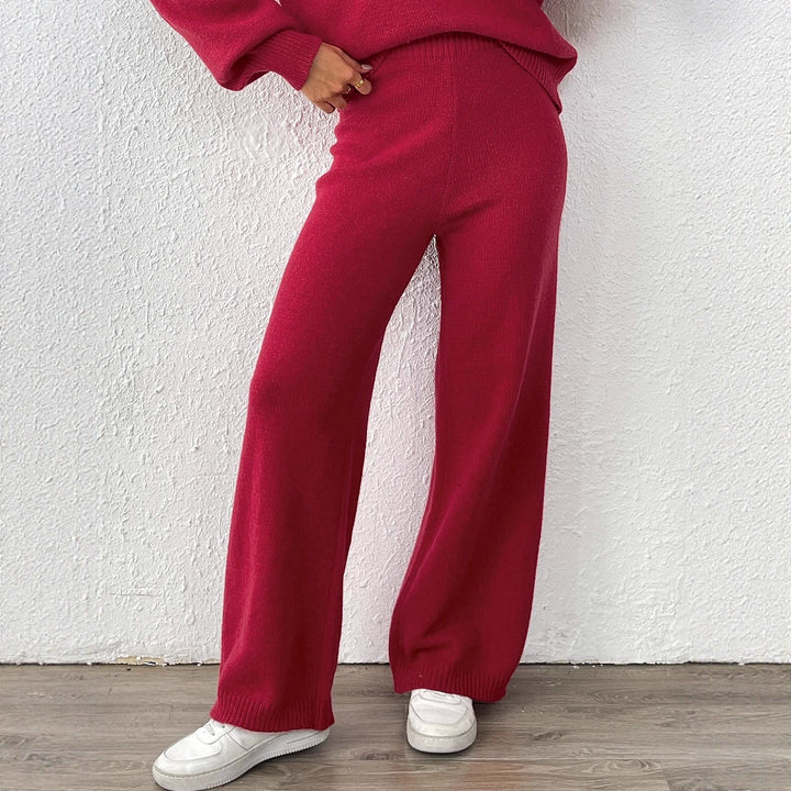 Damen Weite Strickhose Drune