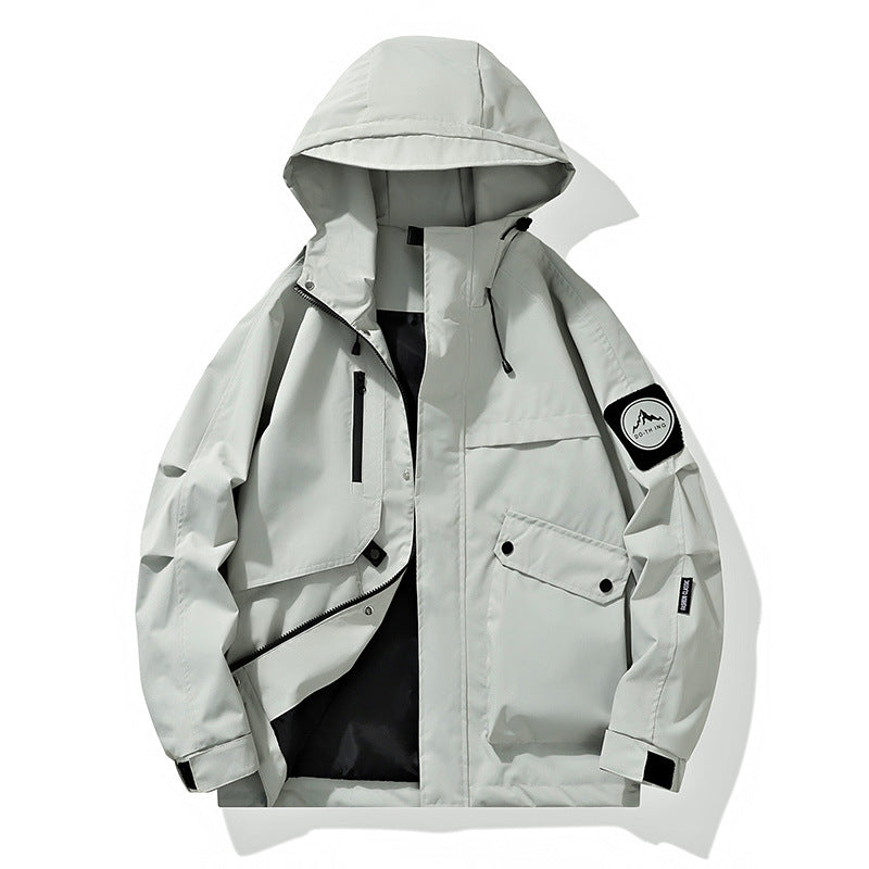 Herren Funktionsjacke mit abnehmbarer Kapuze Drune
