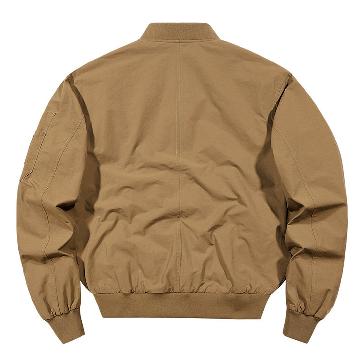 Herren o-Baumwoll-Twill-Arbeitsjacke mit schrägen Handtaschen und geripptem Saum Drune