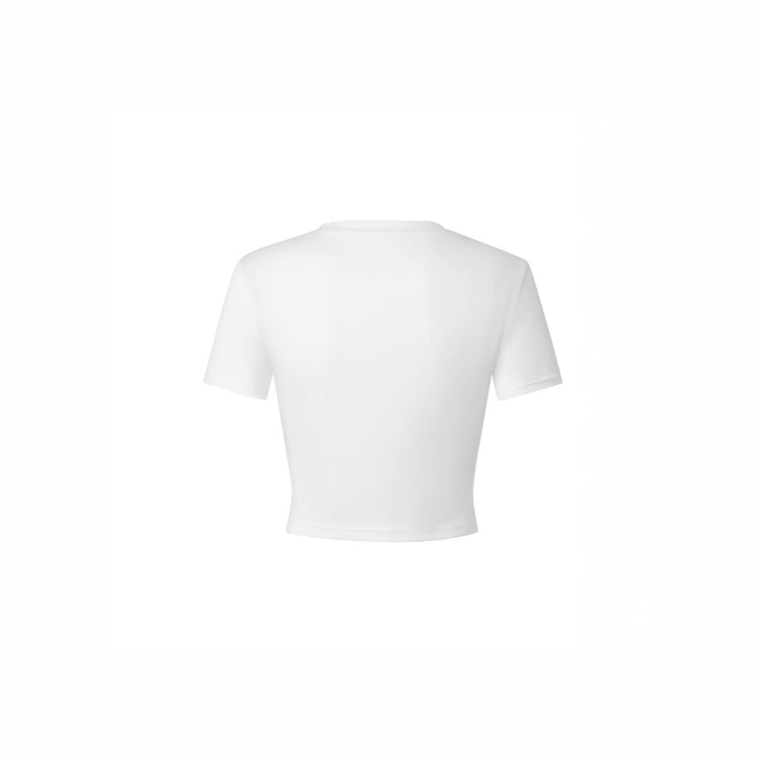 Damen T-Shirt mit kreativem grafischen Design und urbanem Statement Drune