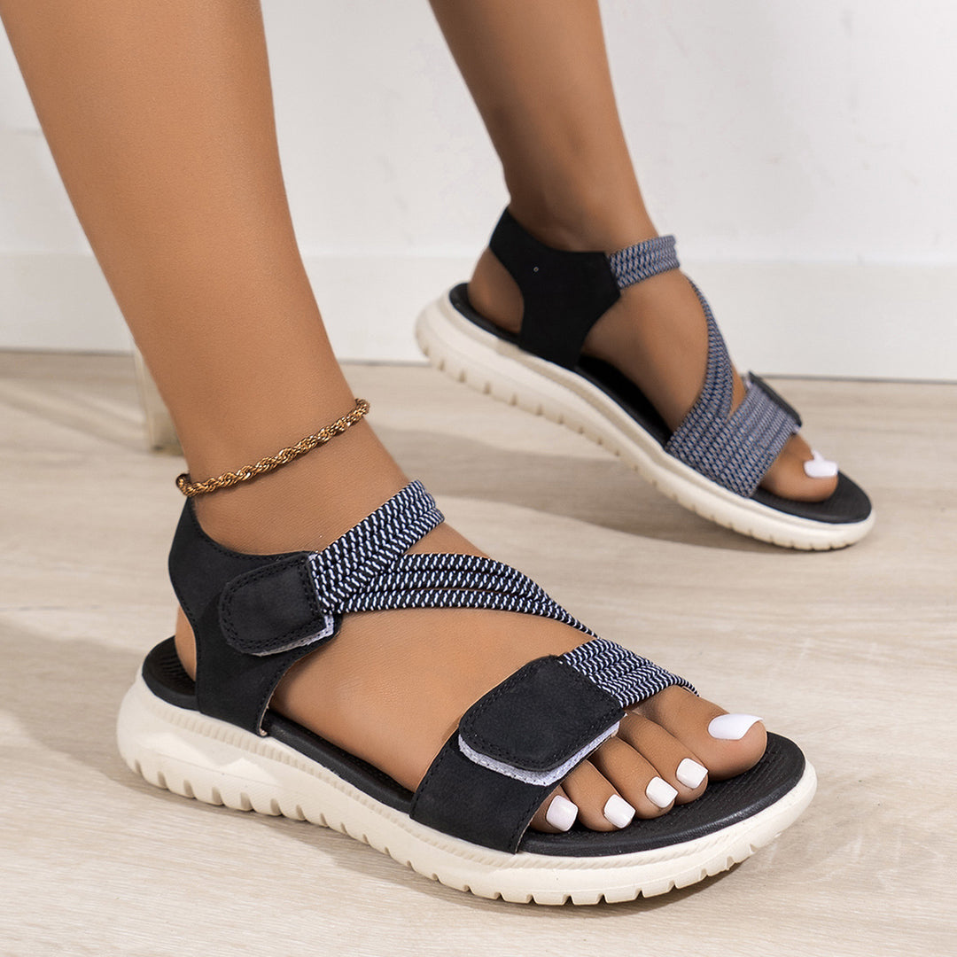 Damen Verstellbare Riemen Freizeit Sandalen Drune