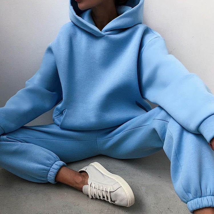 Damen Oversized Hoodie und Jogginghose Set Drune