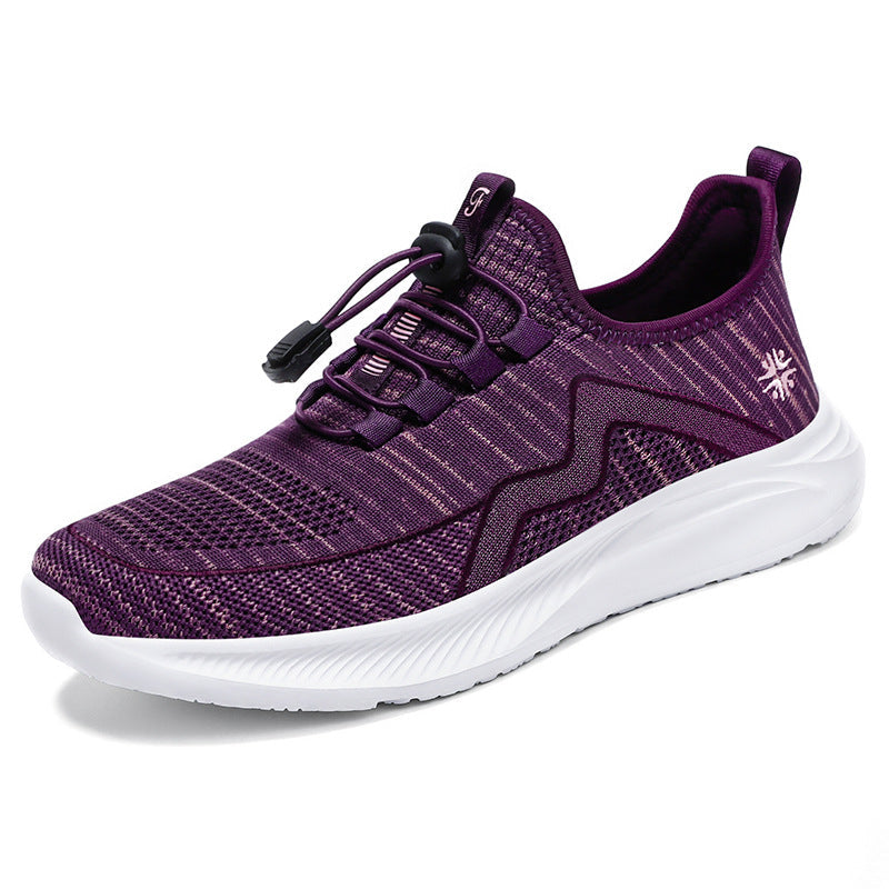 Damen Sportliche Leichtgewicht Sneakers mit elastischem Schnürsystem Drune