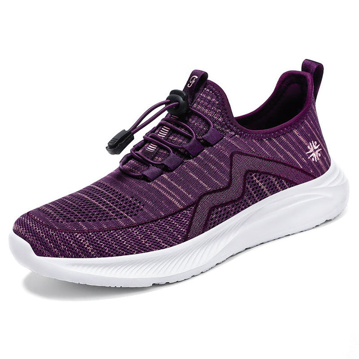 Damen Sportliche Leichtgewicht Sneakers mit elastischem Schnürsystem Drune